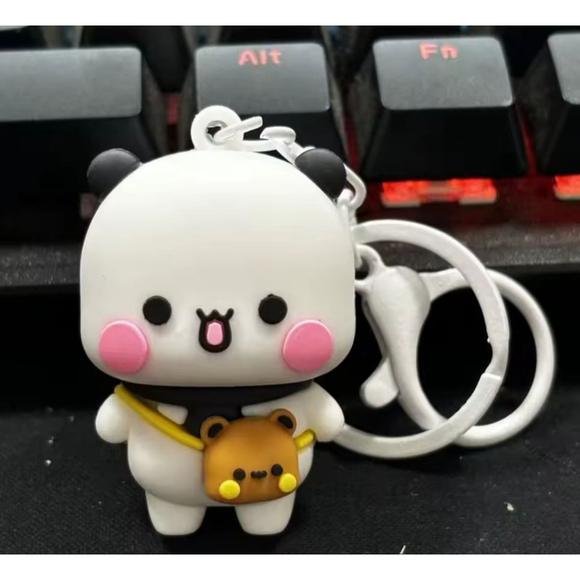 Bubu & Dudu Character Adorable Keychain Purse Backpack Charm Set - Picture 5 of 14